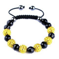 New Arrival Glass / Resin perles personnalisés shamballa bracelets mélangés couleurs BR29